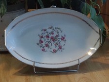 Plat oval porcelaine émaux - plat, en