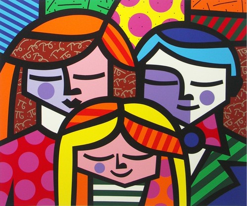 Romero britto famille - romero,