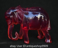 4 "Chine antique rouge ambre