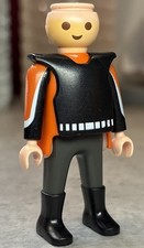 Personnage Figurine Motard Playmobil Visage Jauni