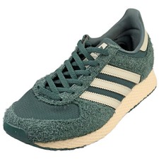 Adidas Atlanta Chaussures Femme - Baskets Textile et Suédé, Vert Foncé 37 1/3 EU