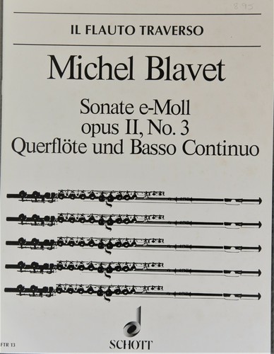 Michael blavet sonate pour - michael,