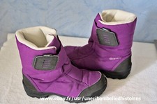 bottes de neige, ski, Decathlon, pointure 35, queshua