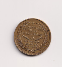 Médaille Léon Gambetta 1870-1871  Gouvernement de la défense nationale. Bordeaux