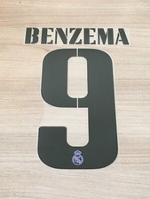 Flocage officiel JUNIOR BENZEMA N°9 2022-2023 HOME AWAY REAL MADRID vendeur pro