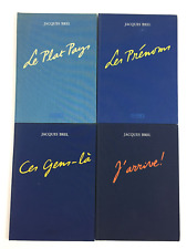 Jacques brel lot 4 livres le