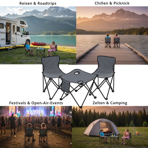 Pack table chaise camping - table,
