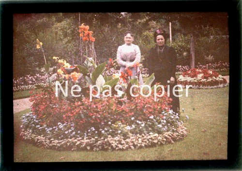 Autochrome vers 1910 parterre - autochrome,