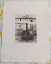 ancienne eau forte lucien