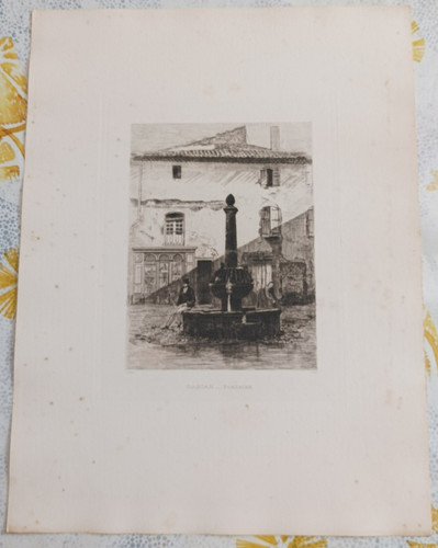 Ancienne eau forte - ancienne, lucien