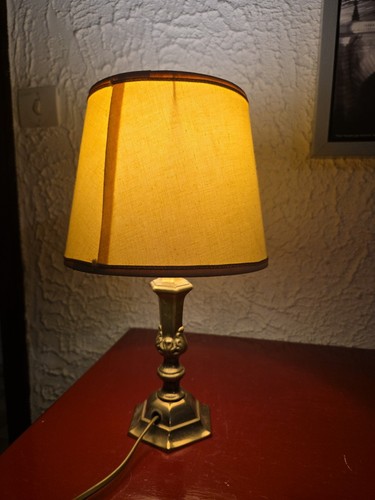 Lampe ancienne laiton avec - ancienne,