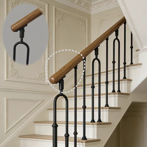 Escalier maison poteau