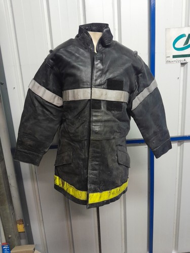 Veste cuir pompier feux - cuir,