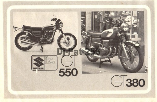 Publicité moto suzuki gt - suzuki,