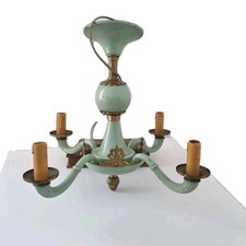  Lustre  style Empire - 4 Bras De Lumière En bronze  Et Métal Patiné