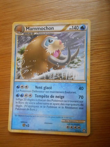 Carte pokémon rare mammochon - pokémon,