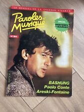 Bashung- MAGAZINE- paroles
