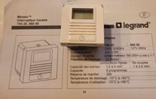 74425 legrand mosaic interrupteur horaire programmable