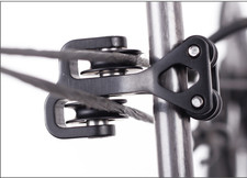 Poulie coulissante de câble coulissant à corde fendue à arc composé en alumin...