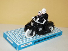 MINIALUXE, SIDE-CAR, POLICE DE LA ROUTE. MOTARD, MOTOS POLICE, N° 2. 1:32