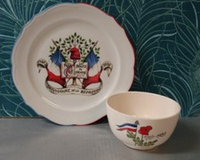 Assiette et Bol Bicentenaire de la révolution Française