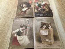 LOT DE 4 CARTES POSTALES