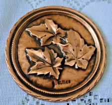 MEDAILLON ancien mural cuivre