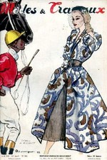 Modes & Travaux n°616 34e année avril 1952 - Une robe de Paquin u