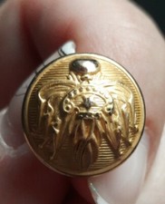 N14F  bouton d'uniforme officier général gendarmerie dore 16mm militaire 