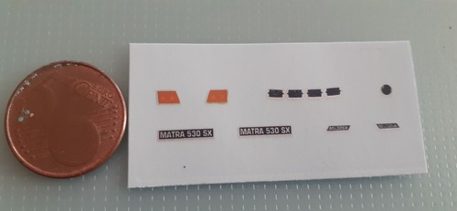 Decalcomanie decals pour - decalcomanie, matra