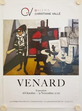 Affiche Claude VENARD 2019 Exposition Galerie Christiane Vallé - Clemont-Ferrand