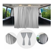 Rideaux De Séparation de Cabine Universel pour Voiture H1 Gris Tissu