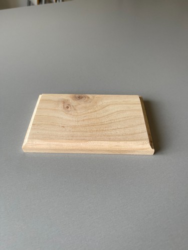 Socle bois brut - en, pour