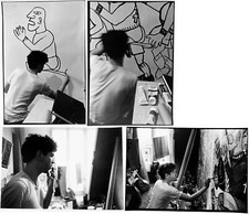 Robert Combas, atelier, Paris