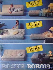 PUBLICITÉ 1981 ROCHE BOBOIS