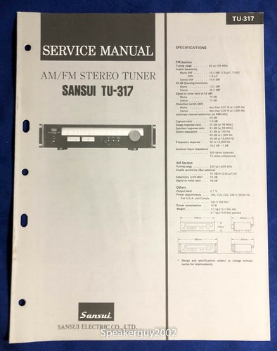 Original sansui 317 - tu-317, /