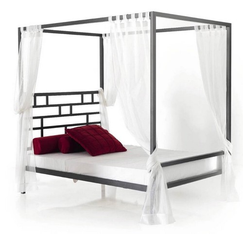 Lit baldaquin fer - baldaquin, en