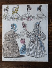 Gravure de mode ancienne robe