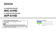 Denon AVC-A1HD Receiver