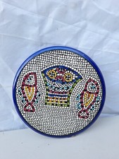 decorative plates, mosaic plate with fish pattern Assiette céramique poisson