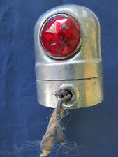 Feu veilleuse bâteau train voiture... ancienne 6V verre rouge métal chromé 