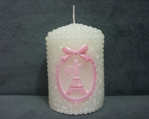 Moule silicone bougie paris - silicone,