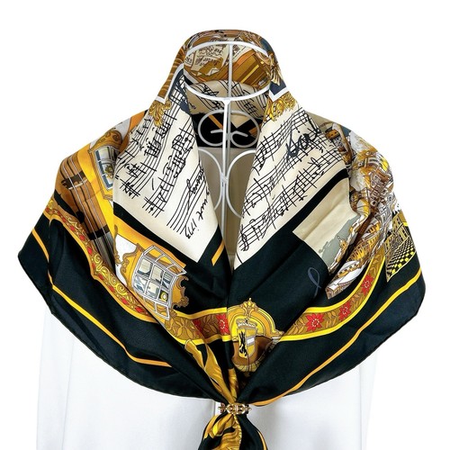 Foulard vintage soie - foulard, hermes