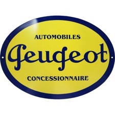plaque émaillée : PEUGEOT
