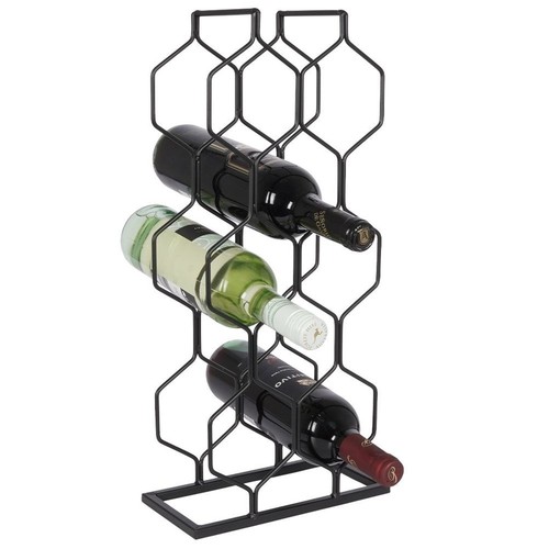 Casier vin métal noir - vin,