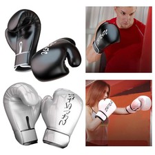 Gants de Boxe Sac de Boxe En Cuir PU MMA Kickboxing Sparring Gants