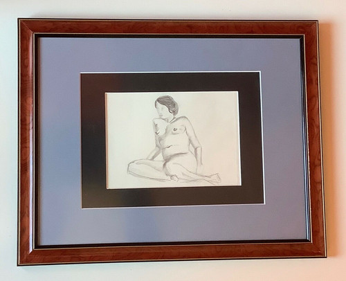 Dessin féminin sous - nu, +