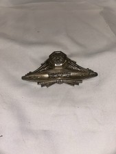 ANCIEN ENCRIER PORTE-PLUME, métal argenté