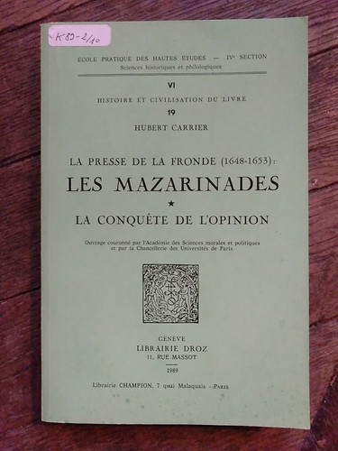 Presse fronde les - la, fronde,