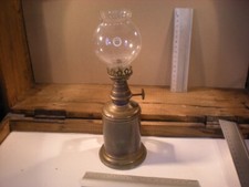 ANCIENNE LAMPE OLYMPE INEXPLOSIBLE À L'ESSENCE MINÉRALE AVEC SON VERRE PIGEON